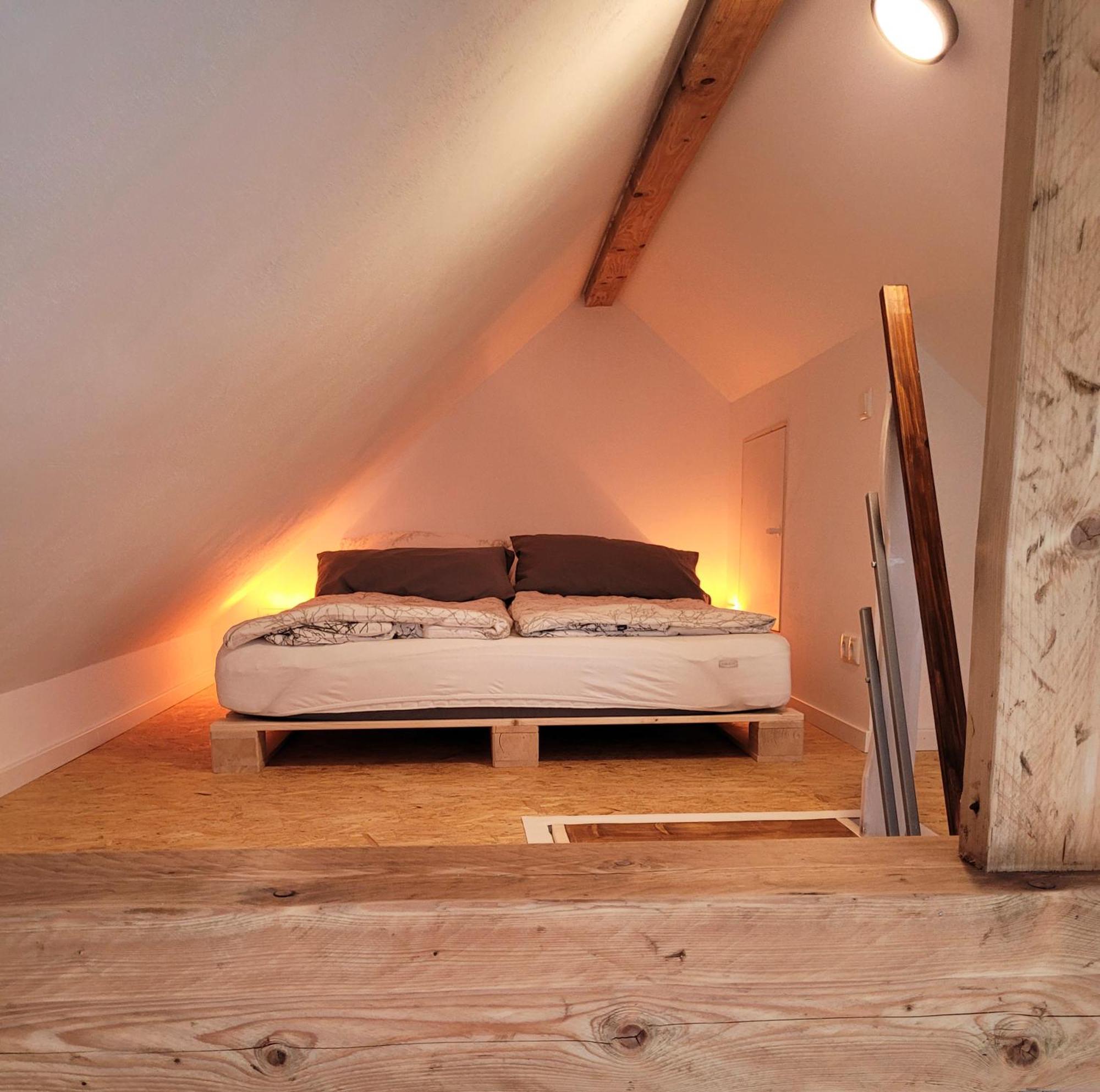 Modernes 1-Zimmer-Apartment Mit Galerie-Schlafkoje Im Skandinavischen Stil Ostenfeld  Luaran gambar